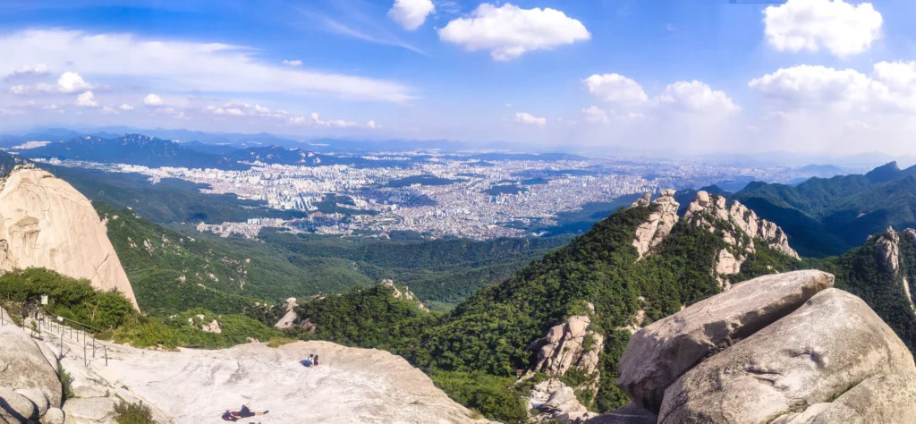 ソウルを望む北漢山