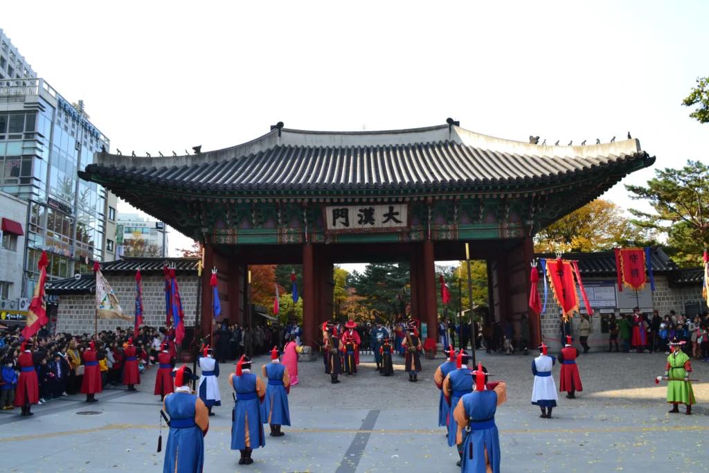 徳寿宮の交代式、ソウル、韓国