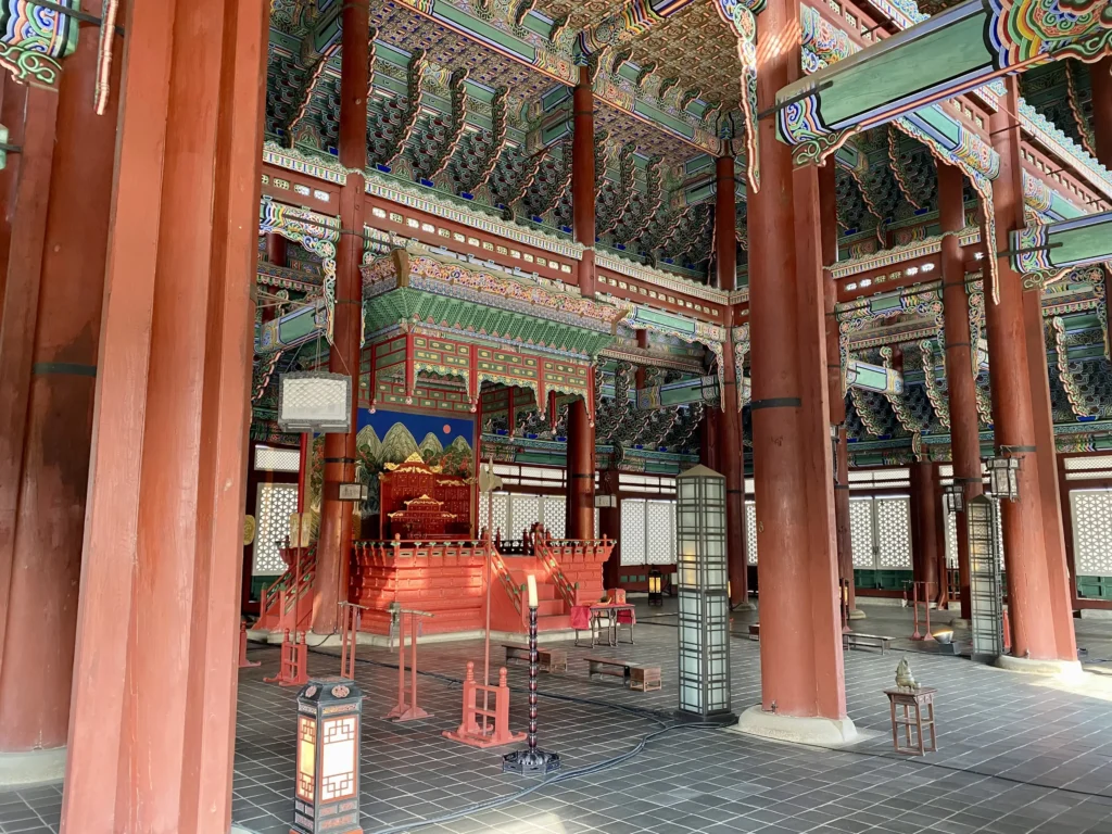 ソウルの景福宮の内部